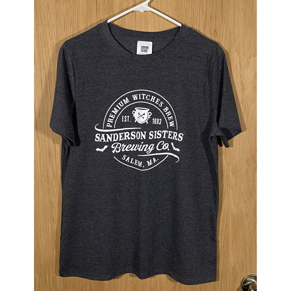 Sanderson Sisters Brewing Co. Gray T-Shirt Women's Unisex Sz XL Halloween NWOT